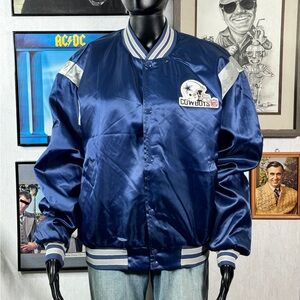 Vintage Dallas Cowboys Swingster Satin Bomber Jacket Men’s Large | Made in USA